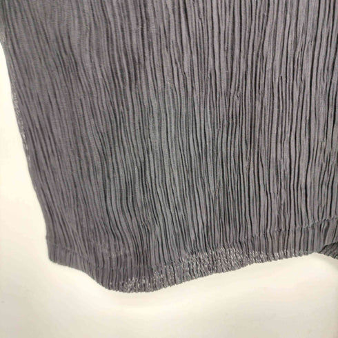 プランテーション Plantation プリーツ加工シアーカットソー レディース JPN:M